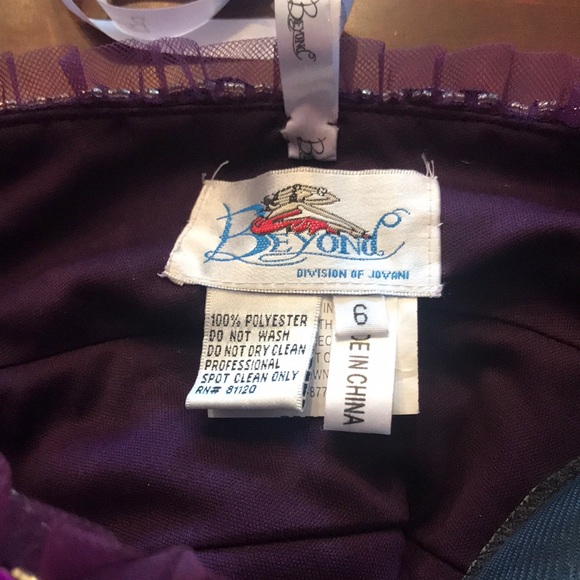 Strapless , beaded dress. - Picture 3 of 3